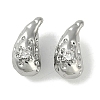 Brass Micro Pave Cubic Zirconia Charms KK-P283-27A-P-1