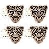 Alloy Rhinestone Cufflinks BUTT-WH0024-076G-1