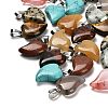 Natural & Synthetic Mixed Gemstone Pendants G-B127-11P-1