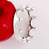 Crown 925 Sterling Silver Finger Rings WG18318-03-1