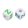 Opaque Acrylic Enamel European Beads AC-ACBA1794-04Z-2