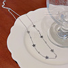 Star Stainless Steel Link Chain Necklaces for Women FS-WGDC653-02-1