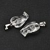 Synthetic Watermelon Stone Glass Pendants G-B127-10P-19-3
