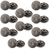 20Pcs Flat Round with Bee Pattern Alloy Decorative Rivets FIND-CY0002-35-1