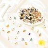 50Pcs Alloy & Glass Pendants PALLOY-YW00191-03-4