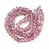 Handmade Gold Sand Lampwork Beads Strands LAMP-R141-8mm-11-2