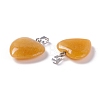 Natural Yellow Aventurine Pendants G-G956-B25-FF-3