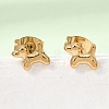304 Stainless Steel Stud Earrings SA-CBABF3F-14G-01-2