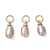 Natural Cultured Freshwater Pearl Pendants PALLOY-JF05301-01-1