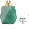  Natural Green Aventurine Perfume Bottle Pendant G-NB0003-58B-1