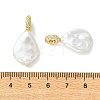 Natural Baroque Keshi Pearl Pendants PALLOY-JF05637-01-3