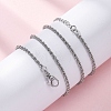 Brass Rope Chains Necklaces for Women NJEW-D302-03P-5