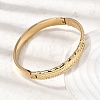 304 Stainless Steel Rhinestone Hinged Bangles for Women BJEW-B168-10G-3