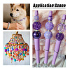 40Pcs 4 Colors Opaque Acrylic Beads MACR-TA0002-97B-10