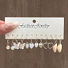 6 Pairs Alloy Hoop Earring Sets WG6DB3C-02-1