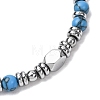 Adjustable 304 Stainless Steel Gemstone Beaded Bracelets FS-WG23DE2-12-1-3