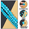 3 Sizes Dyed Synthetic Turquoise Beads Strands G-AR0004-83-4