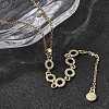 Brass Micro Pave Clear Cubic Zirconia Geometric Pendant Y Tassel Necklaces NJEW-P350-01B-G-3