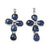 Dyed Natural Lapis Lazuli Pendants GG-CBA9F30-02P-17-1