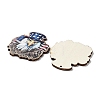 Spray Painted Wood Big Pendants WOOD-D028-01E-2