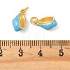 Brass Enamel Pendants KK-K364-29G-3
