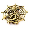Animal Zinc Alloy Rhinestone Brooches JEWB-R052-01AG-03-2