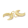 Eco-Friendly Brass Micro Pave Cubic Zirconia Charms X-ZIRC-C022-04G-3