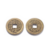 Tibetan Style Alloy Chinese Coin Pendants PALLOY-WH0060-01C-NF-2