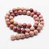 Natural Rhodonite Beads Strands G-J358-03-10mm-2