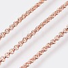 Long-Lasting Plated Brass Cable Chain Necklaces NJEW-K112-10RG-NF-2