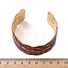 Oval 304 Stainless Steel Cuff Bangles BJEW-F525-03D-G-3