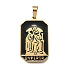 Tarot 304 Stainless Steel Enamel Pendants STAS-M119-09P-G-1