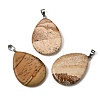 Natural Picture Jasper Pendants G-F820-14P-15-1