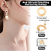 20Pcs Brass Donut Stud Earring Findings KK-BBC0004-87-2