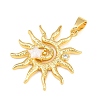 Brass & Enamel & Rhinestone Pendants KK-H541-01G-01-2