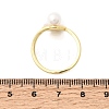 Adjustable Brass White Shell Cuff Rings SH-CBA3B38-01G-5
