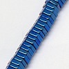 Electroplate Non-magnetic Synthetic Hematite Beads Strands G-J165-2mm-04-3