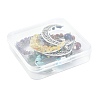 7Pcs Natural & Synthetic Mixed Stone Pendants PALLOY-FS00070-7