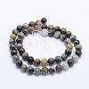 Natura Hawk's Eye Beads Strands G-D0001-22C-6mm-3