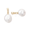Natural Baroque Pearl Keshi Pearl Pendants PALLOY-JF05373-4