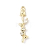 Brass Micro Pave Cubic Zirconia Pendants LS-KK-M326-13C-G-1