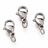304 Stainless Steel Lobster Claw Clasps STAS-G240-01D-P-1