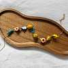 Ocean Resin Fruit Fish Link Chain Necklaces with Alloy Bar Links for Women WG7A601-01-5