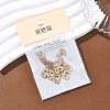 SHEGRACE Brass Micro Pave Clear Cubic Zirconia Pendants XGRQ29758-394G-G-6