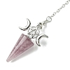 Natural Strawberry Quartz Cone Dowsing Pendulum Big Pendants G-C114-01P-15-3