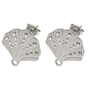 304 Stainless Steel Stud Earring Findings STAS-Z175-02P-02-1