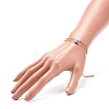 2Pcs 2 Style Brass Paperclip Chains & 304 Stainless Steel Satellite Chains Bracelets Set BJEW-JB08620-01-3