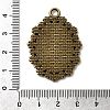 Vintage Tibetan Style Alloy Flower Pendant Cabochon Bezel Settings X-TIBEP-M018-42AB-NF-3