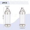 Unicraftale 2Pcs 304 Stainless Steel Glass Bottle Pendants STAS-UN0044-69-4