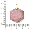 Natural Rhodonite Faceted Pendants G-B188-03G-06-3